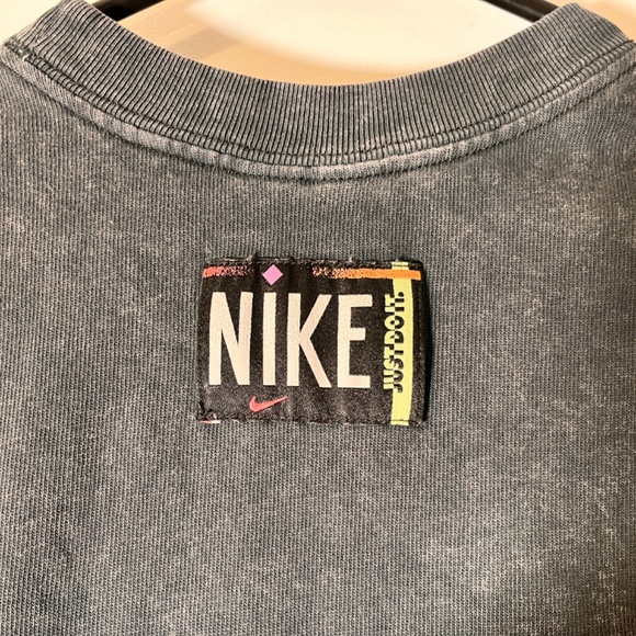 Nike Sportswear Black Washed Crop Tank Top - Picture 3 of 4